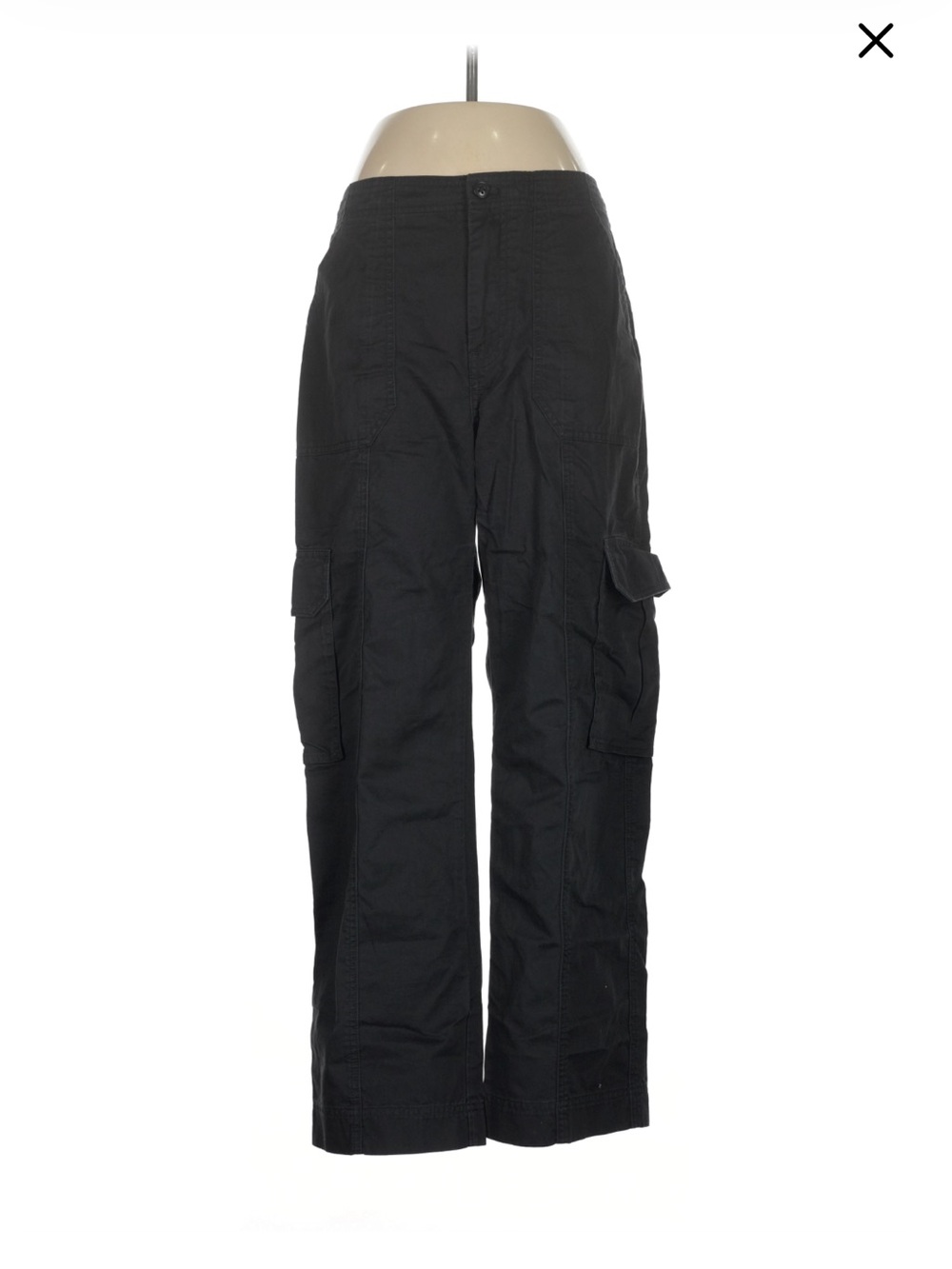 Abercrombie & Fitch Black Wide-Leg Cargo Pants - Women - Picture 2 of 5